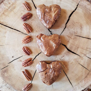 Lot de 4 Brownies Coeur