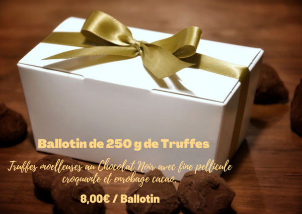 Ballotin de Truffes au Chocolat Noir – Image 6